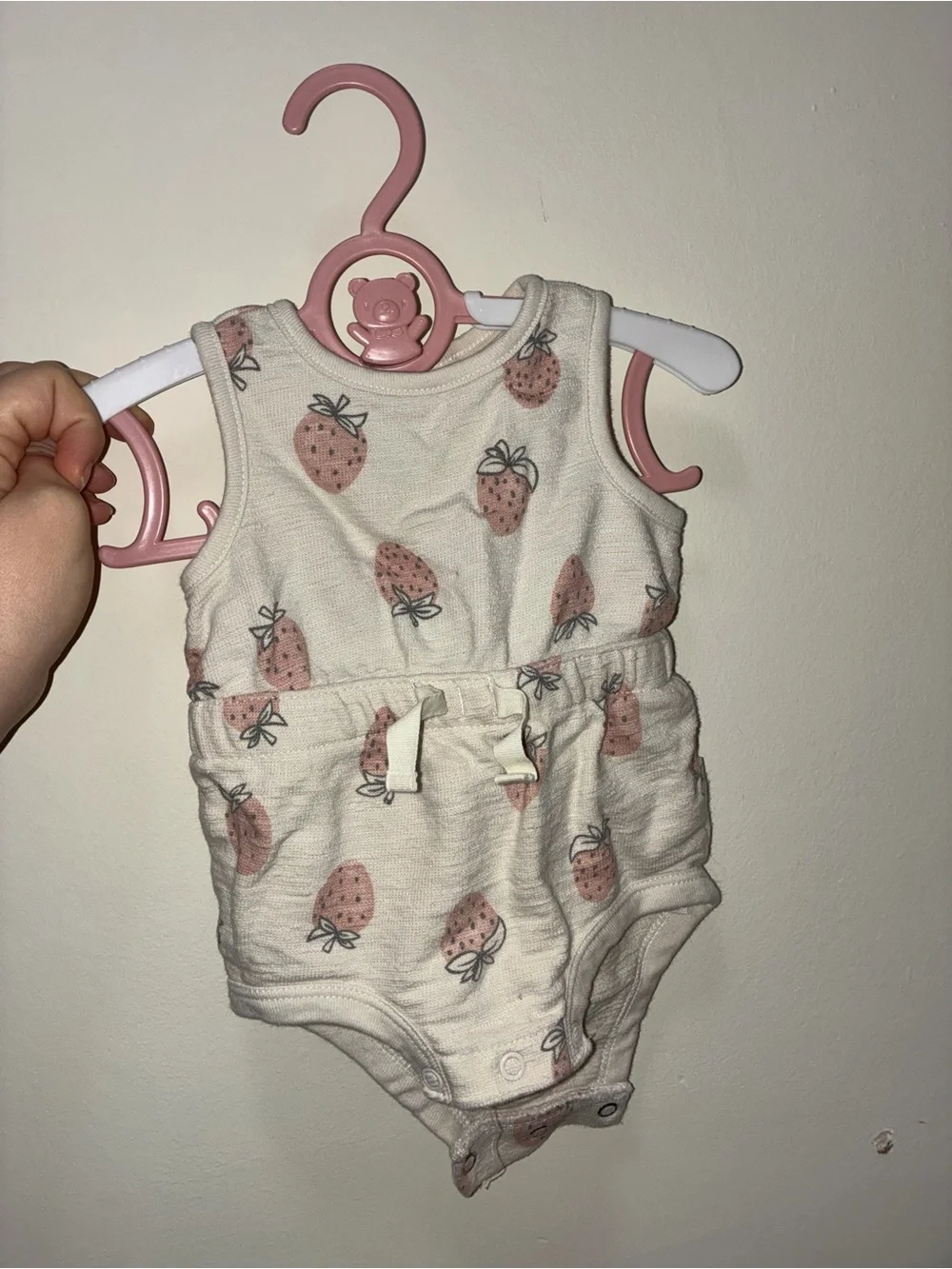 Girls' Pink Ice Cream One-Piece Romper - Unbranded